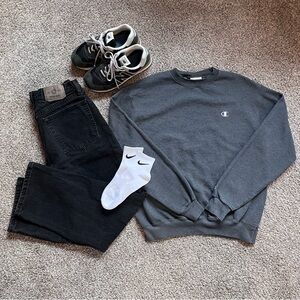 Grey Vintage Champion Crewneck